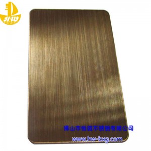 Color stainless steel wire drawing board No. 4