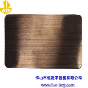 Color stainless steel wire drawing board No. 6