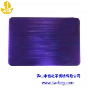 Color stainless steel wire drawing board No. 10